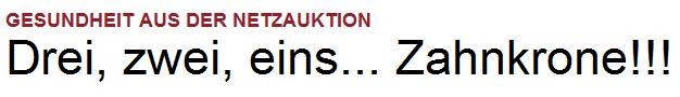 Zahnarztauktion Zahnarztauktion